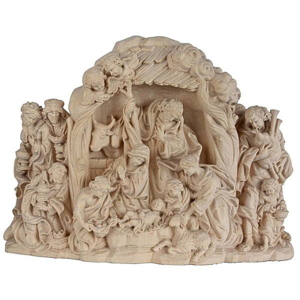 Crèche baroque en une seule pièce