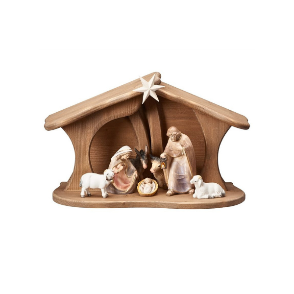 Pema Crèche de Noël 9 pièces dans l'étable familiale Luce