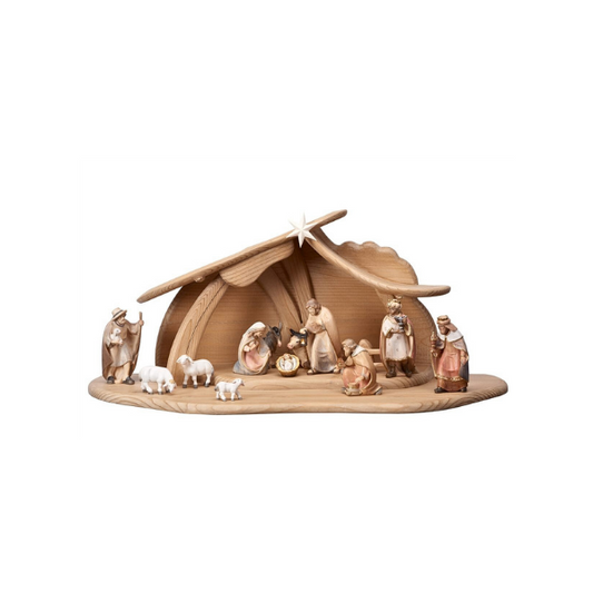 Pema Crèche 14 pièces dans l'étable Pema