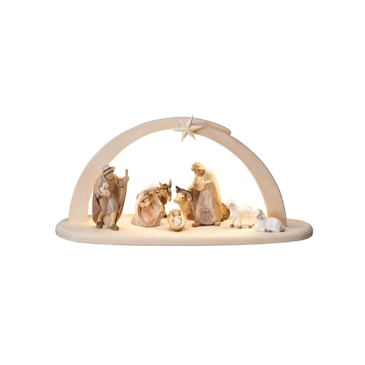 Crèche de Pema, 10 pièces dans l'étable éclairée de Leonardo