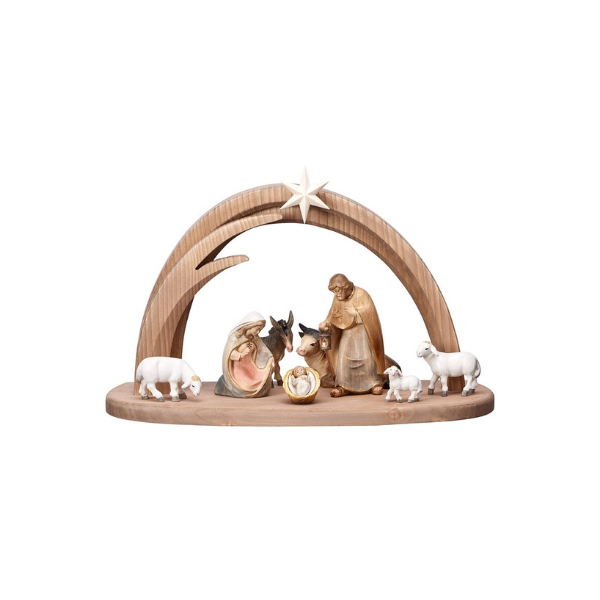 Pema Crèche 10 pièces dans l'étable Leonardo