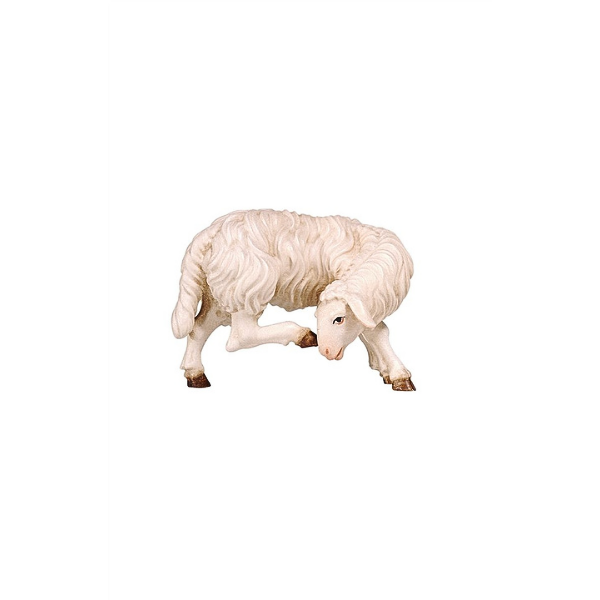 Holzschnitzerei_Schaf putzend_color