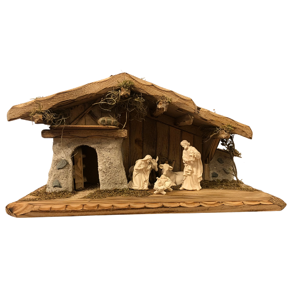 Crèche Kostner 7 pièces dans l'étable Allgäu