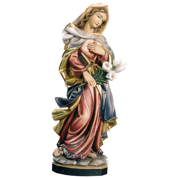 Madonna Immacolata mit Lilie_geschnitzt_color