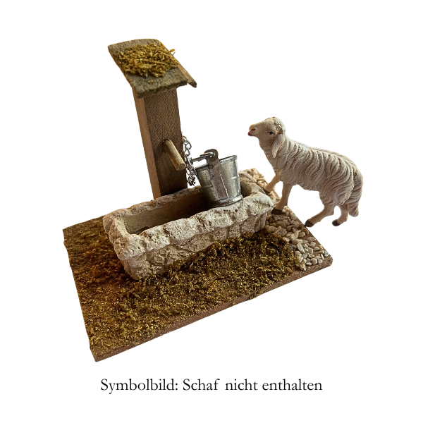 Eckiger Brunnen für Krippe