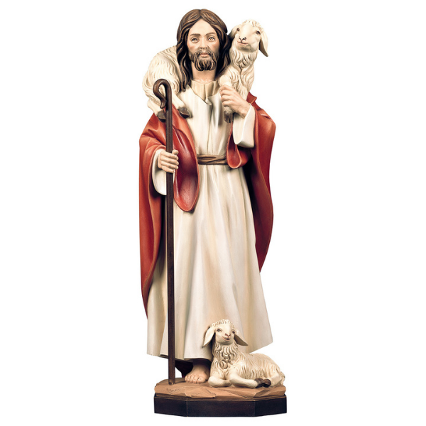 hirte jesus holzgeschnitzt color