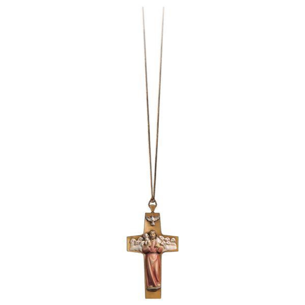 Collier Bon Pasteur avec pochette en velours