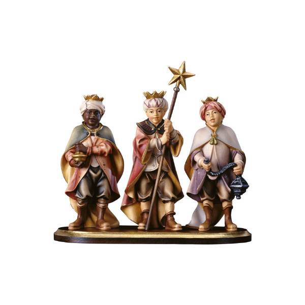 sternsinger hirtenkrippe holzgeschnitzt color